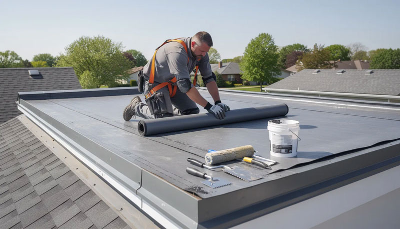 install-rubber-roofing