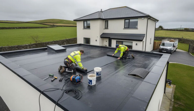 When install rubber roofing in Ireland